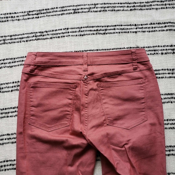 Prana Kara Jeans Organic Cotton Mauve Dusty Rose Pink Low Rise Jean - NWOT - Picture 6 of 12